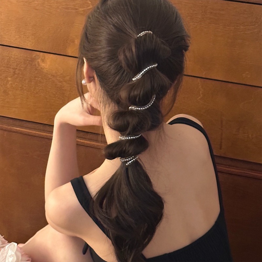Women'S Fashion Headbands - Élastiques à cheveux en spirale avec