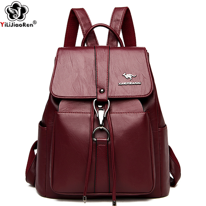 Women Fashion Online - Sac à dos antivol en cuir