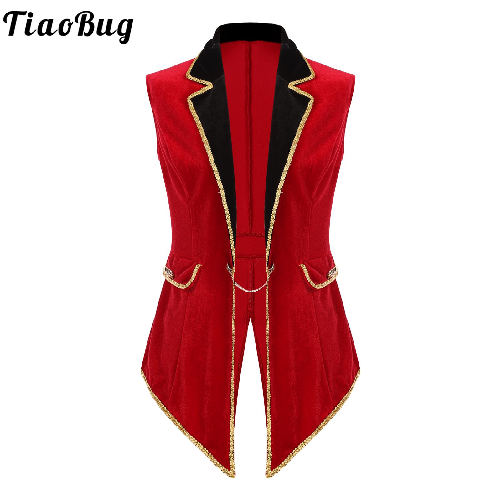 Velvet Blazer Women - LYus Ringmaster Costumes pour femmes, Tailcoat
