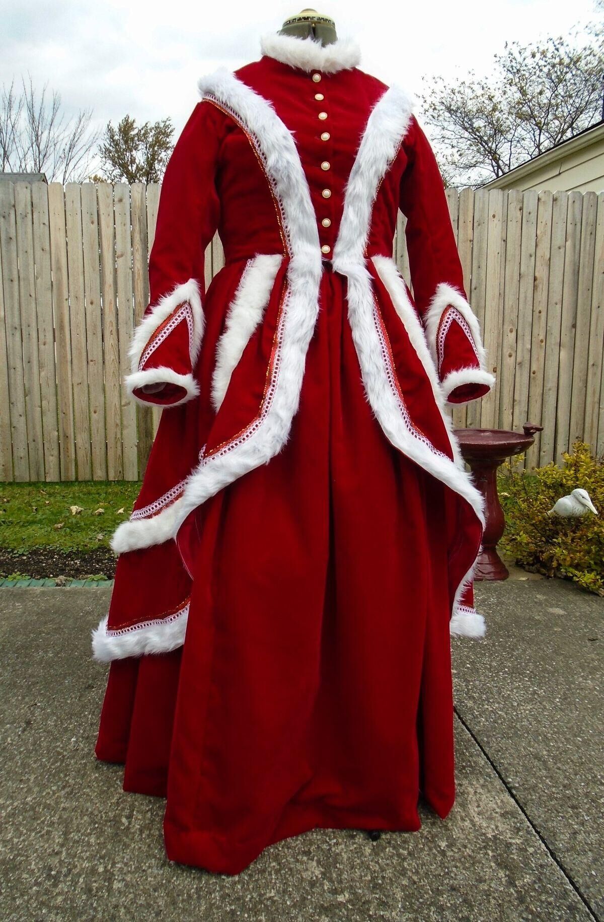 Velvet Blazer Women - Femmes victorien édouardien Vintage Santa velours