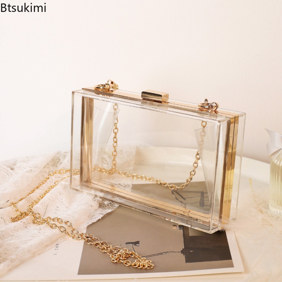 Women'S Fashion Boutique - Sacs de soirée transparents en acrylique
