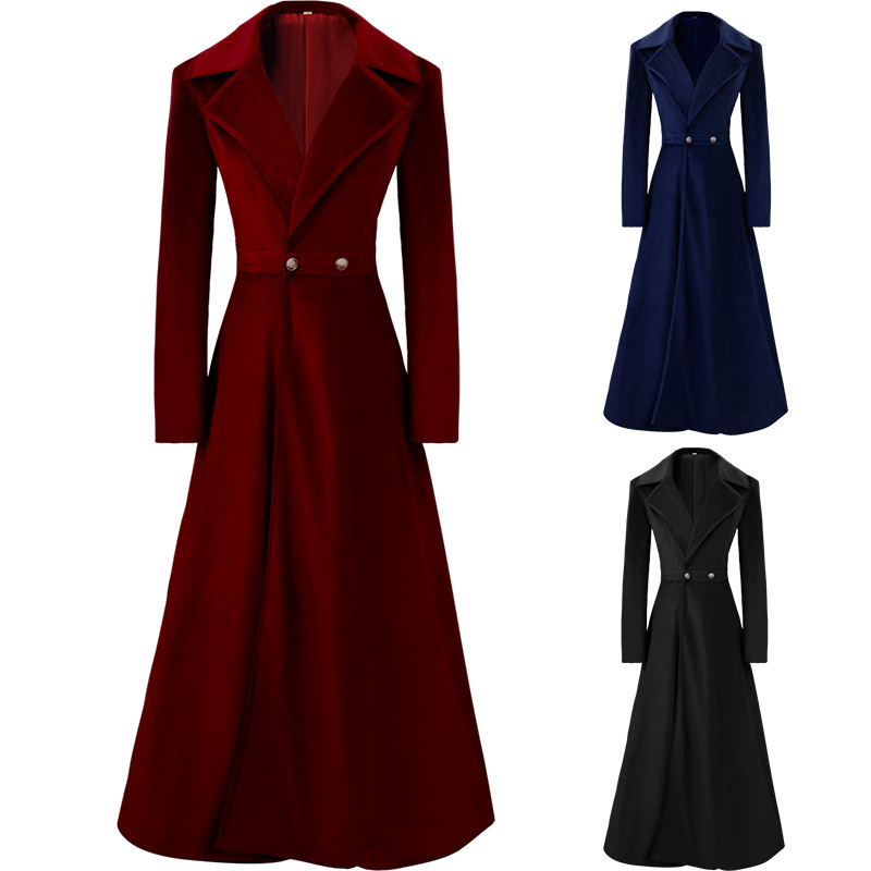 Velvet Blazer Women - Trench-Coat élégant à revers cranté pour