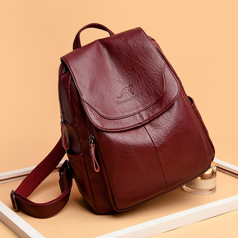 Sac à dos vintage en cuir soup - Women Fashion Online avis et prix
