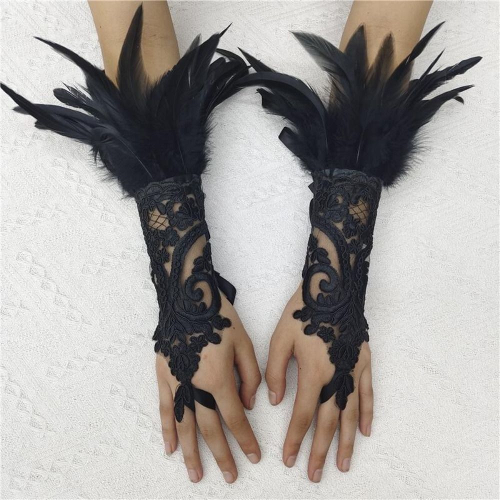 1 paire de gants longs en dent - Women Fashion Gloves avis et prix