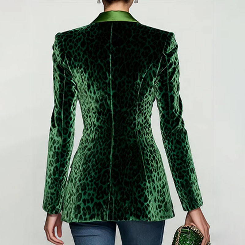 Blazer en velours slim à impri - Velvet Blazer Women avis et prix