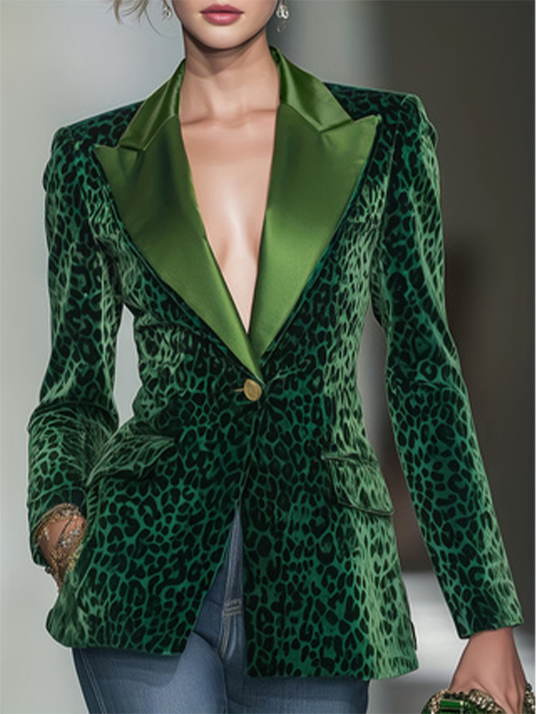 Blazer en velours slim à impri - Velvet Blazer Women avis et prix