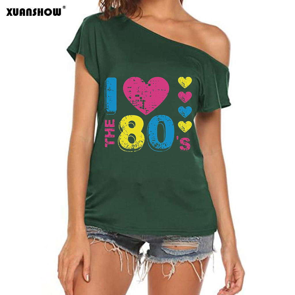 T-shirt d'été à épaules dénudé - Women Fashion 80S avis et prix