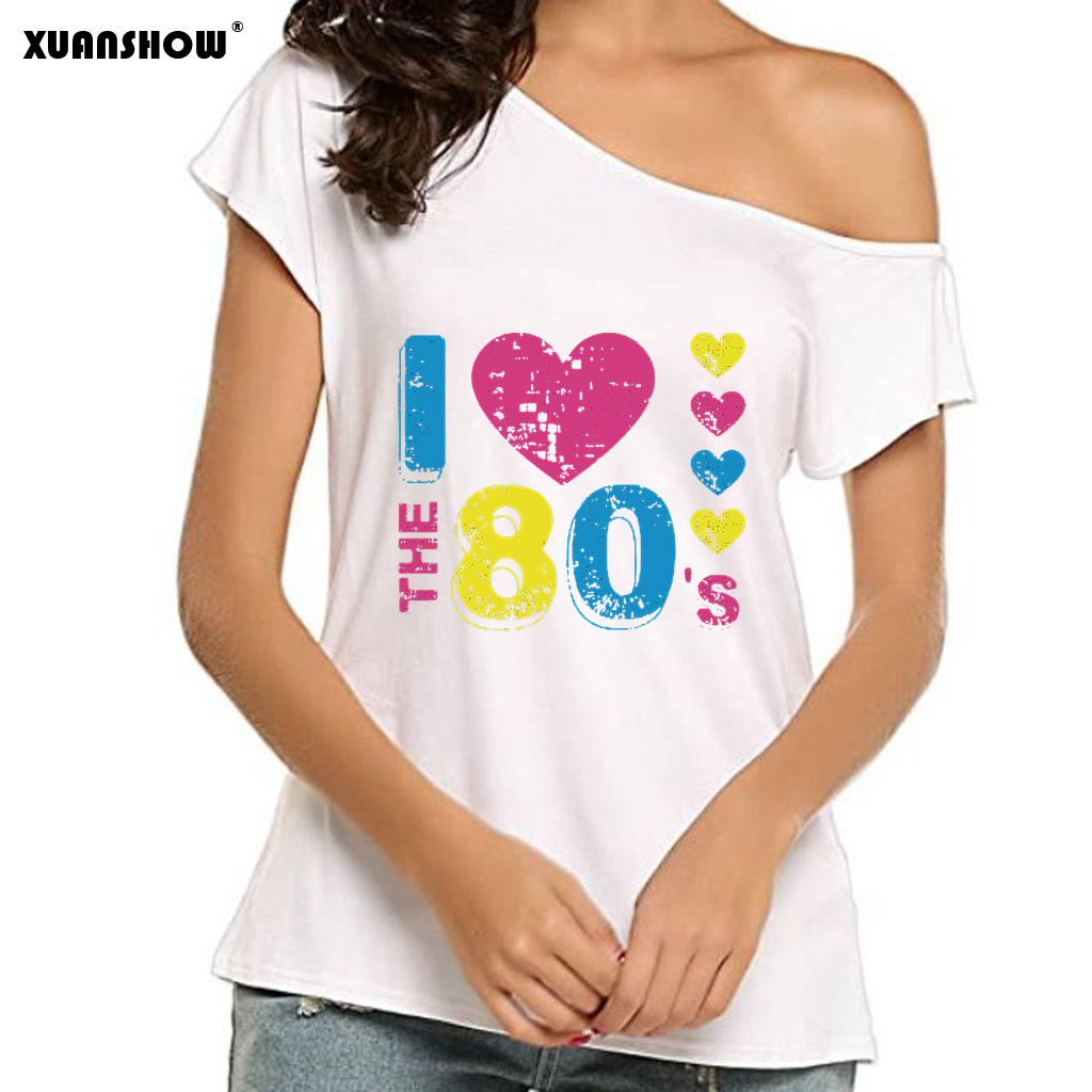 T-shirt d'été à épaules dénudé - Women Fashion 80S avis et prix