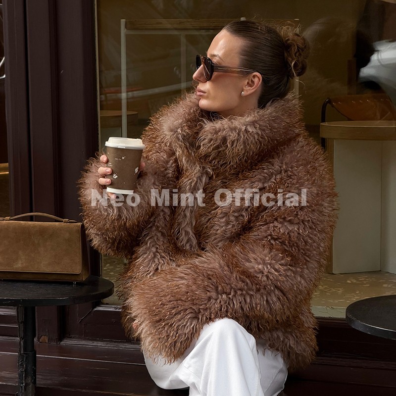 Manteau en fourrure de mouton  - Women'S Fashion Quilted Jacket avis et prix