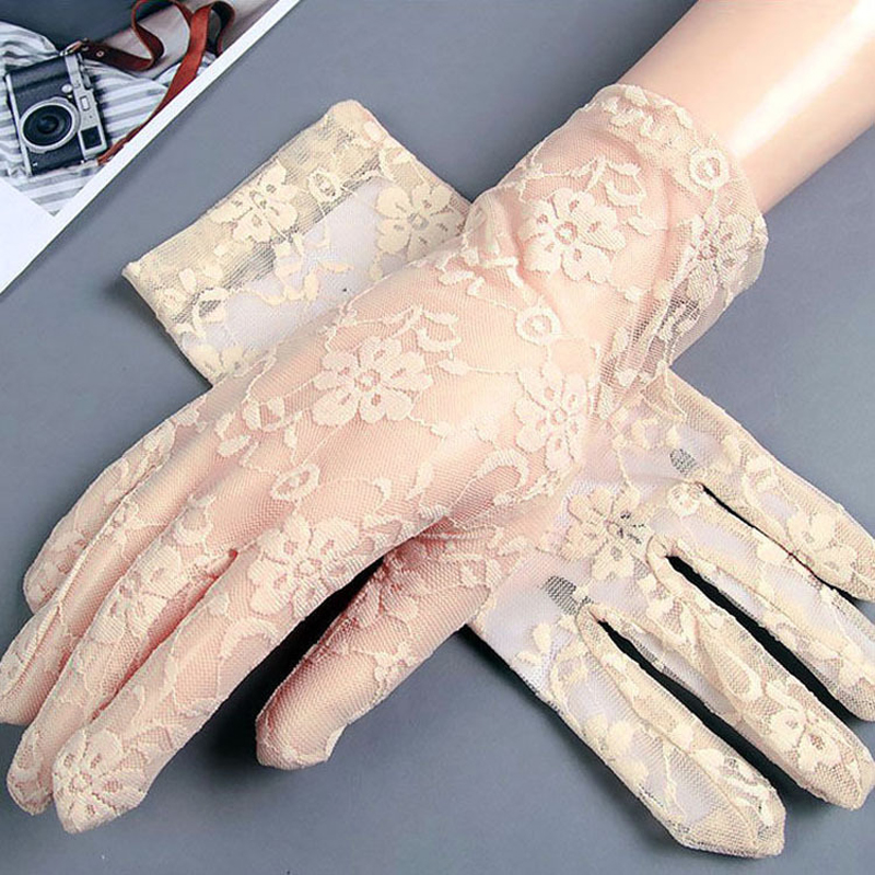 Gants d'été courts en dentelle - Women Fashion Gloves avis et prix