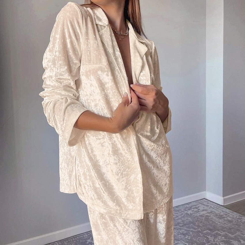 Ensemble de pyjama Lounge Pj e - Velvet Blazer Women avis et prix