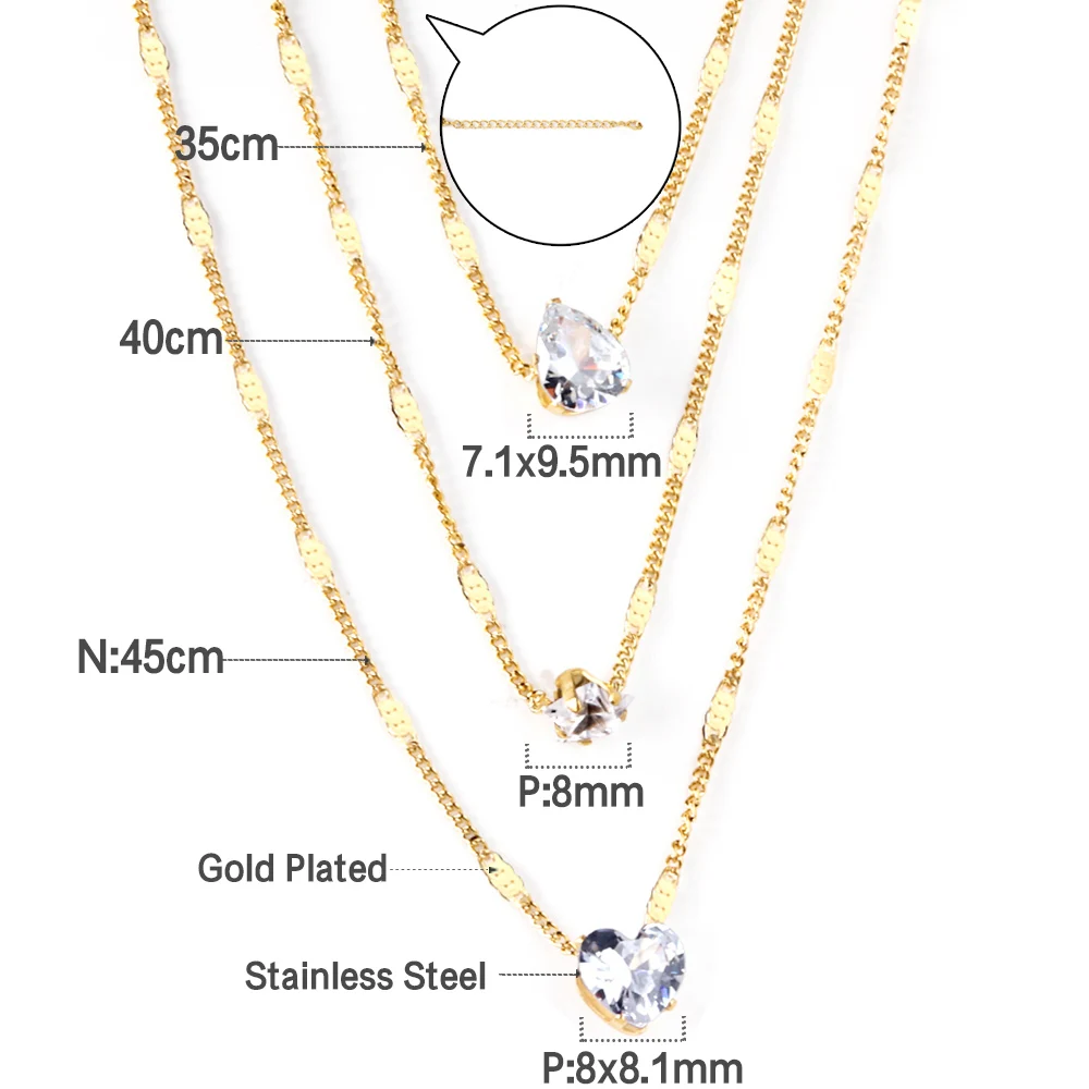 Collier à Triple chaînes pour  - Women'S Fashion Show 2022 avis et prix