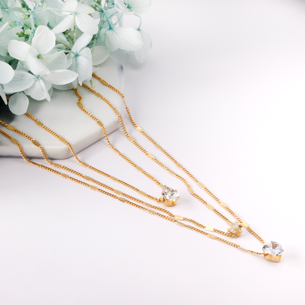 Collier à Triple chaînes pour  - Women'S Fashion Show 2022 avis et prix