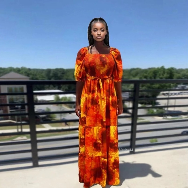 Robe Kitenge en coton imprimé  - Women Fashion Kitenge avis et prix